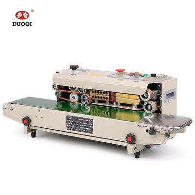 DUOQI FR-770 Machine d'étanchéité de sacs en plastique de table avec panneau numérique et vitesse de 25 m/min