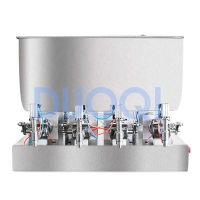 DUOQI G4WTD Machine de remplissage semi-matique pour l'huile de détergent de jus de miel 4 buses à tête 110V