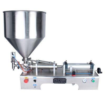 Type d'emballage Machine de remplissage de pâte à petit piston semi-automatique à poche debout de 110 V