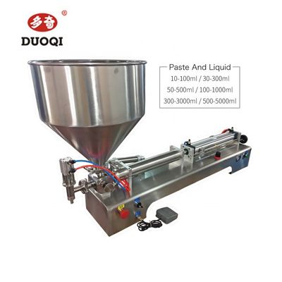 Machine de remplissage de pâte liquide pneumatique horizontale