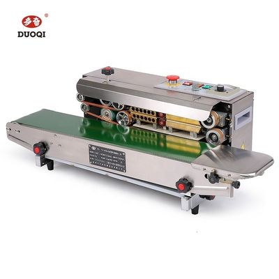 Machine de scellage thermique en acier inoxydable à propulsion électrique DUOQI FR-770SS