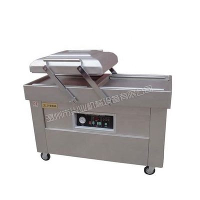 Machine d'emballage industriel en acier inoxydable à double chambre sous vide